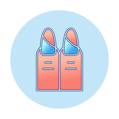 iki çivi web simgesi, vektör illüstrasyonu 