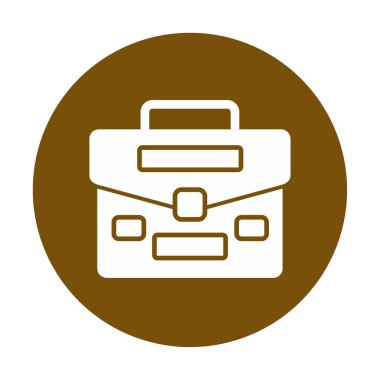 Çanta. Web simgesi basit illüstrasyon