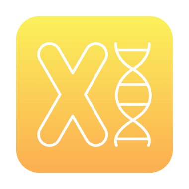 Basit Kromozom ikon vektör tasarımı