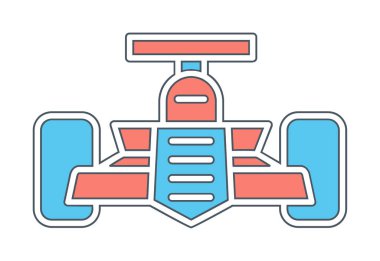 Basit yarış arabası resimlemesi  