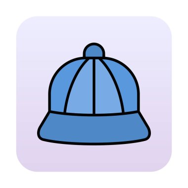 kapsül düz simgesi, vektör illüstrasyonu 