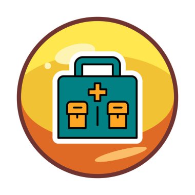 İlk yardım kiti vektör illüstrasyonu