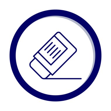 silgi simgesi, vektör illüstrasyonu basit tasarım