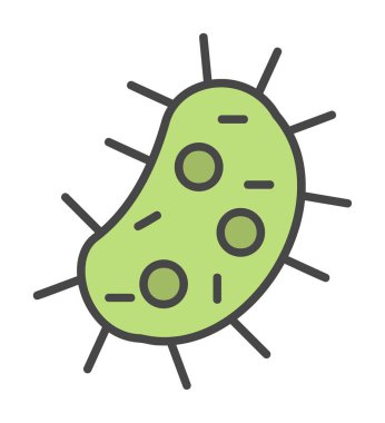 düz basit Amoeba simge vektör çizimi