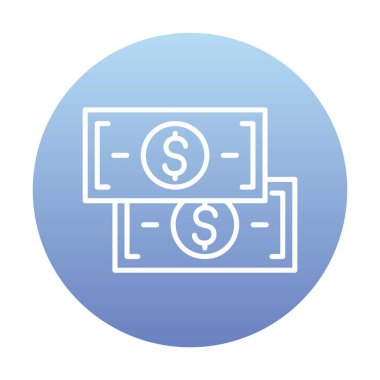 para düz simgesi, vektör illüstrasyonu