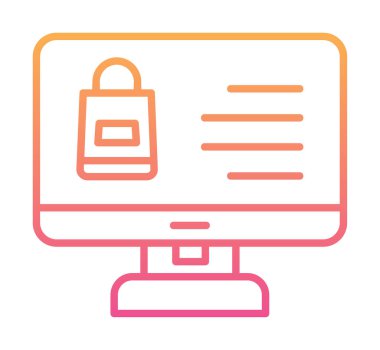 ekran simgesi, vektör illüstrasyonunu izle