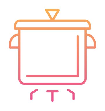 Pişirme vektörü düz simge. Pişirme Otu                   