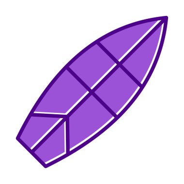 sörf tahtası vektör illüstrasyonu modern simge