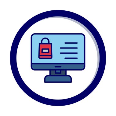 ekran simgesi, vektör illüstrasyonunu izle