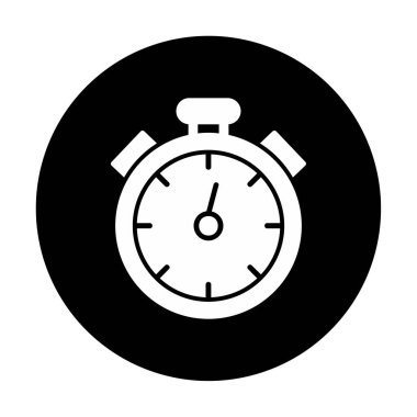 düz modern kronometre vektör çizimi