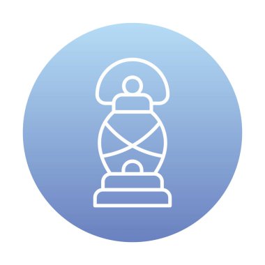 fener düz simgesi, vektör illüstrasyonu 