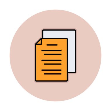 belgelerin vektör çizimi simgesi  