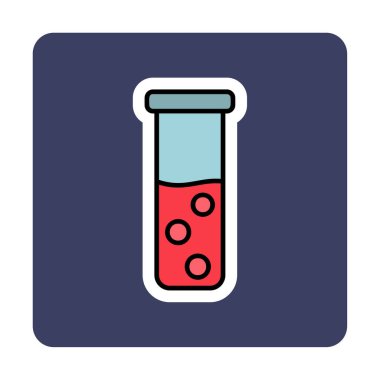 test tüpü modern simge vektör çizimi