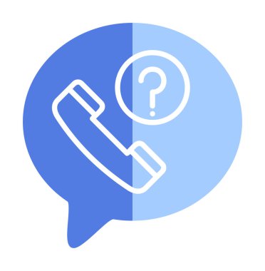 Basit kaçırılan çağrı simgesi, vektör illüstrasyonu