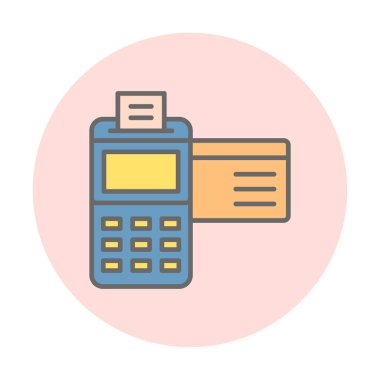 Kredi Kartı Makinesinin vektör çizimi