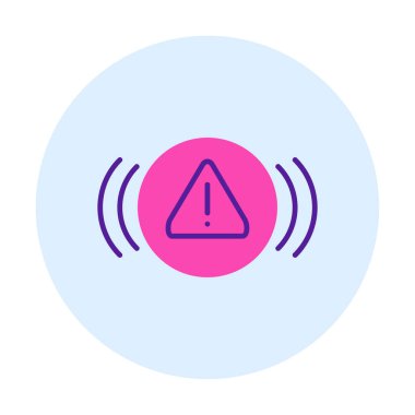 uyarı işareti simgesi, vektör illüstrasyonu  