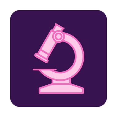  Mikroskop. simge vektör illüstrasyon tasarımı