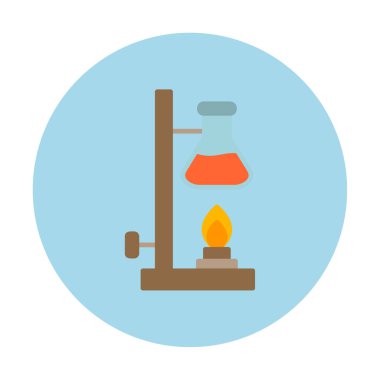 Basit Kimyasal Deney simgesi, vektör çizimi