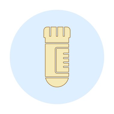 test tüpü modern simge vektör çizimi