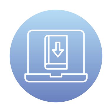 Kitap simgesi, vektör illüstrasyon tasarımı indir 