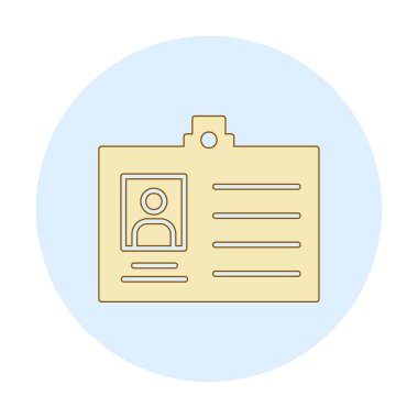 Üyelik Kartı simgesinin vektör illüstrasyonu