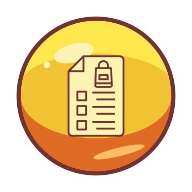 Alışveriş listesi simgesini, illüstrasyon vektör 