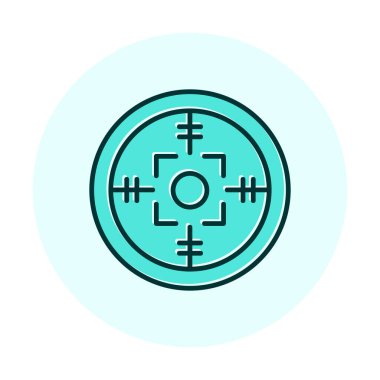 Kapsam renkli vektör simgesi