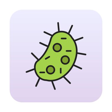 düz basit Amoeba simge vektör çizimi