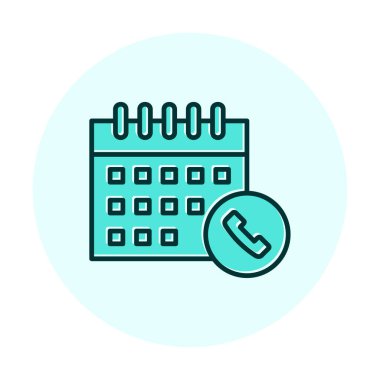 Takvim simgesi, vektör illüstrasyonu basit tasarım