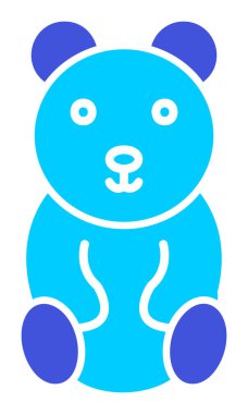 Oyuncak ayı ikonu vektör çizimi