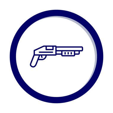 Pompalı düz simge, vektör illüstrasyonu