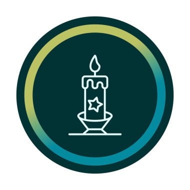 Mum web simgesi, vektör çizim