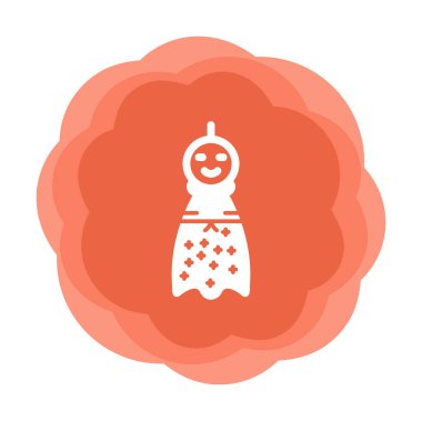 Teru Teru Bozu simgesi, vektör çizimi