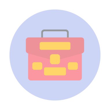 Çanta. Web simgesi basit illüstrasyon  