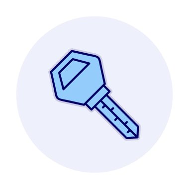 Araba anahtarı simgesi. düz dizayn. vektör illüstrasyonu 