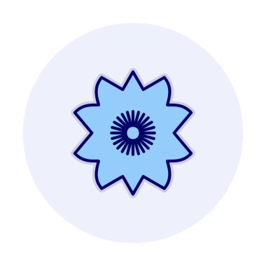 Sakura çiçek simgesi, vektör illüstrasyonu 