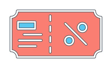 Hediye çeki web simgesi, vektör illüstrasyonu 