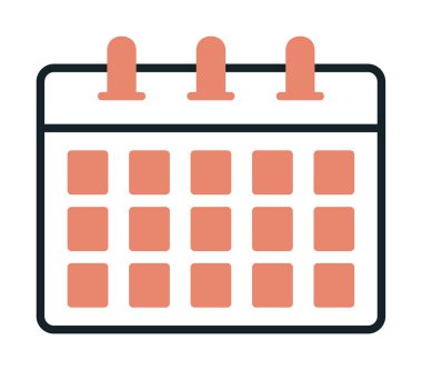 Takvim web simge vektör çizim