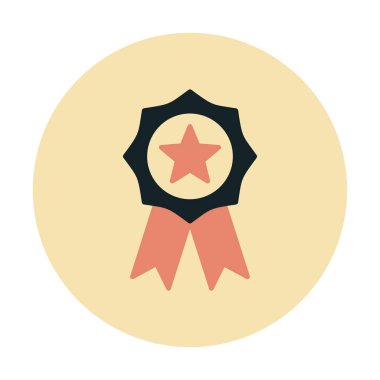  Ödül satırı ikon vektör illüstrasyonu  