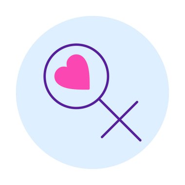 Kadın Sembol ikonu vektör illüstrasyonu