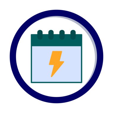 Takvim simgesi, vektör illüstrasyonu basit tasarım