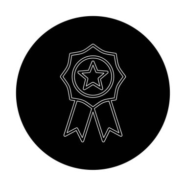 Ödül satırı ikon vektör illüstrasyonu  