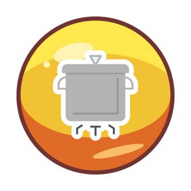 Pişirme vektörü düz simge. Pişirme Otu                   