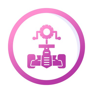 Araba Ayarlama simgesinin vektör illüstrasyonu 