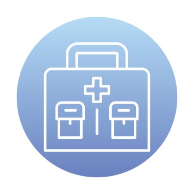 İlk yardım kiti vektör illüstrasyonu
