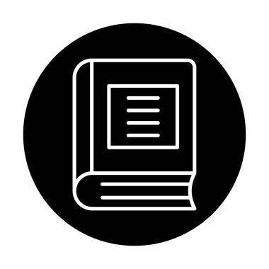 Kitap. Web simgesi basit illüstrasyon