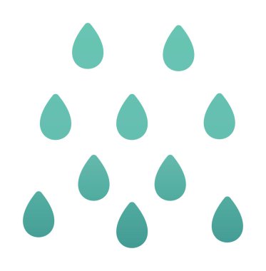 yağmur simgesi, vektör illüstrasyonu  