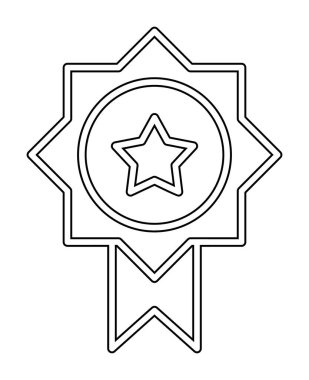 Ödül ikonu vektör illüstrasyonu. Ödül                        