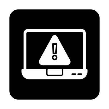 Hata vektör çizimi, Konsept ve grafik tasarım için Adware vektör çizgisi simgesi. 