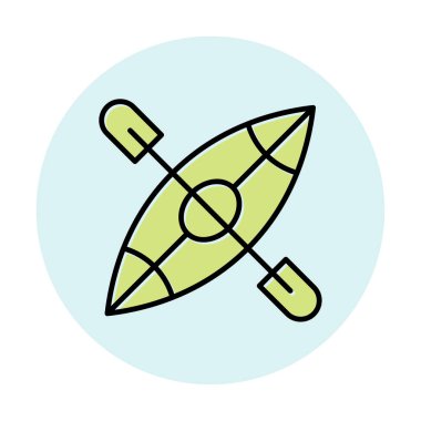 Basit Kano Teknesi simgesi, vektör illüstrasyonu